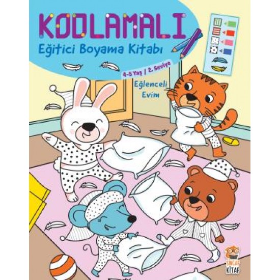 Kodlamalı Eğitici Boyama Kitabı - Eğlenceli Evim Kodlamalı Eğitici Boyama Kitabı - Eğlenceli Evim