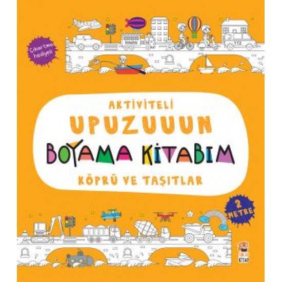 Aktiviteli Upuzuuun Boyama Kitabım - Köprü ve Taşıtlar