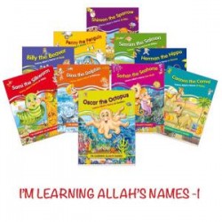 Im Learning Allahs Names 1 SET (10 Books) - Allahın İsimlerini Öğreniyorum 1 SET (10 Kitap) (İngilizce)