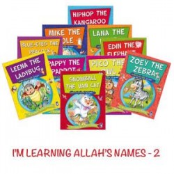 Im Learning Allahs Names 2 SET (10 Books) - Allahın İsimlerini Öğreniyorum 2 SET (10 Kitap) (İngilizce)
