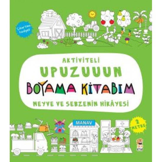 Aktiviteli Upuzuuun Boyama Kitabım - Meyve Ve Sebzenin Hikayesi