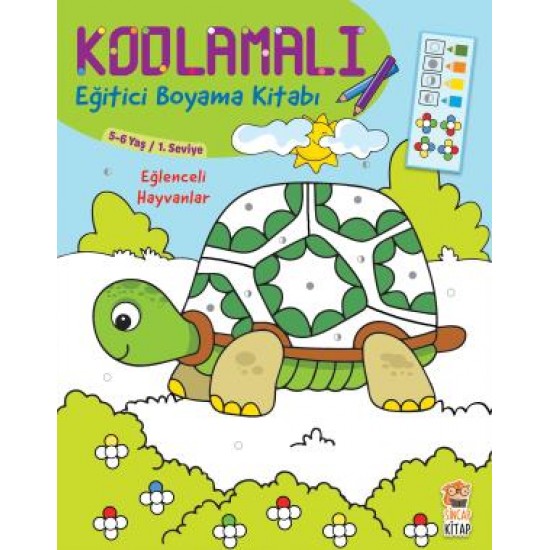 Kodlamalı Eğitici Boyama Kitabı - Eğlenceli Hayvanlar Kodlamalı Eğitici Boyama Kitabı - Eğlenceli Hayvanlar