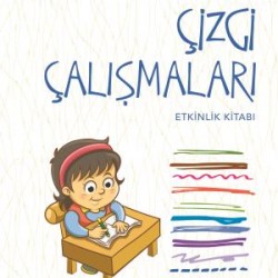 Çizgi Çalışmaları Etkinlik Kitabı - Mavi Çember (48 Ay ve Üzeri)